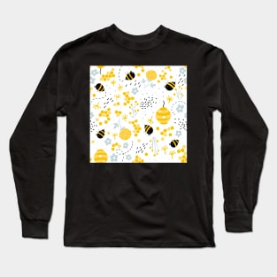 Bees Cute Happy honeybees Long Sleeve T-Shirt